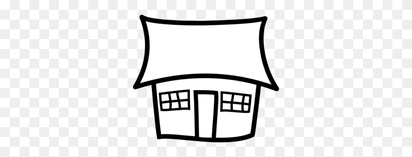 298x261 House Clip Art - House Clipart Black And White