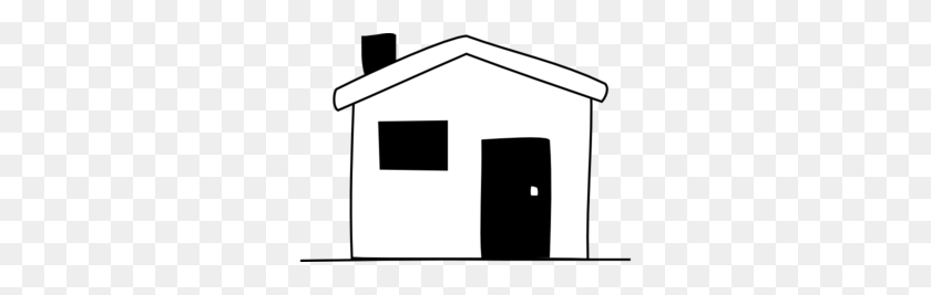 300x207 House Clipart Black And White - White House Clipart