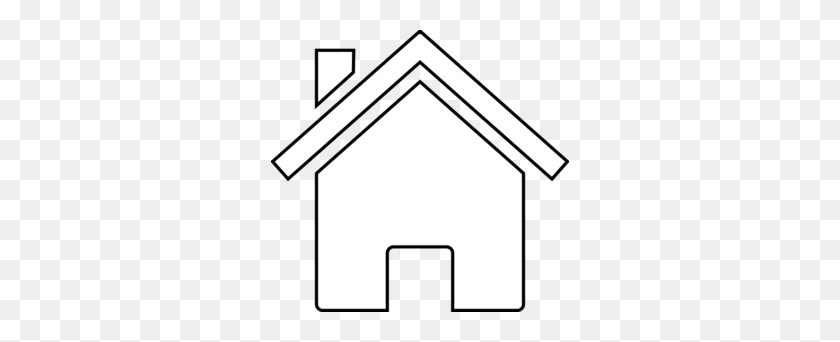 298x282 House Clipart Black And White - Modest Clipart