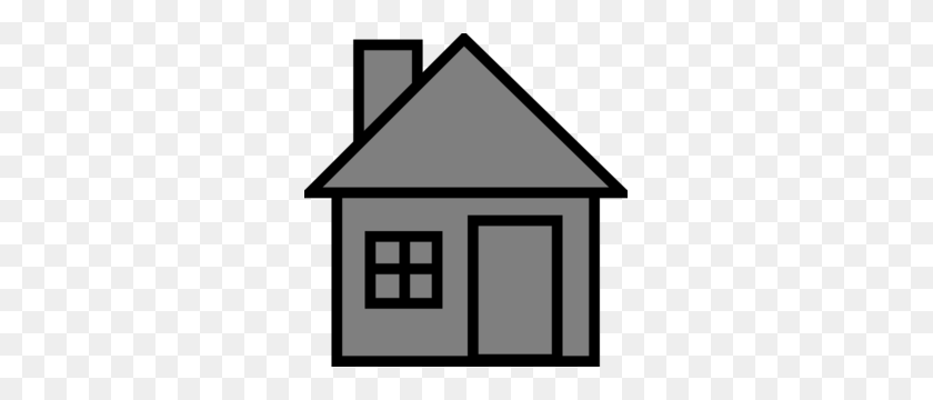 291x300 House Clipart Gray - Home For Sale Clipart