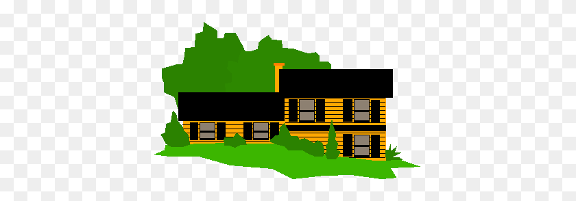 395x234 House Clipart No Background - House Clipart No Background