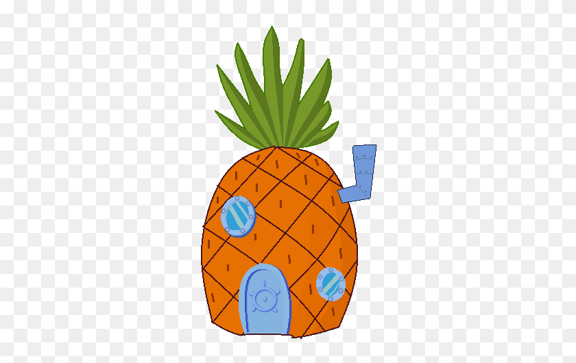 287x470 House Clipart Pineapple - Cute Pineapple Clipart