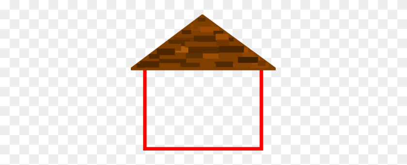 299x282 House Clipart Roof - Home For Sale Clipart