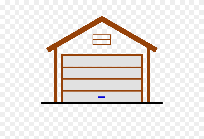 512x512 House Clipart With Garage Doors, Free Download Clipart - Saloon Clipart