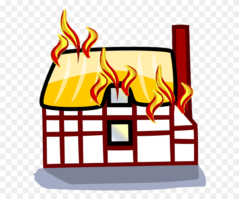 608x640 House Fire Clipart Free Download Clip Art - Fireplace Clipart