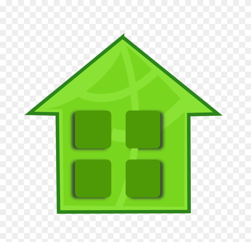 750x750 Дом Зеленый Домашний Компьютер Иконки Строительный Символ - Тепличный Клипарт