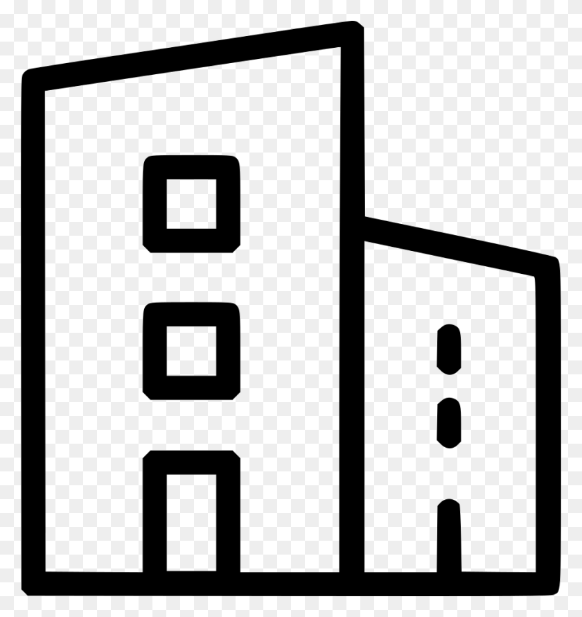 920x980 House Home Building Flat Skyscraper Png Icon Free Download - Skyscraper PNG