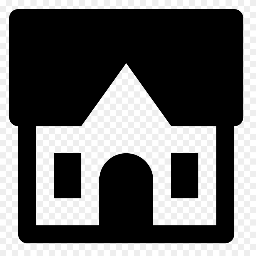 1600x1600 House Icon - White House PNG