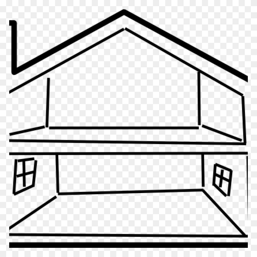 1024x1024 House Outline Clipart Pizza Clipart - Outline Of House Clipart