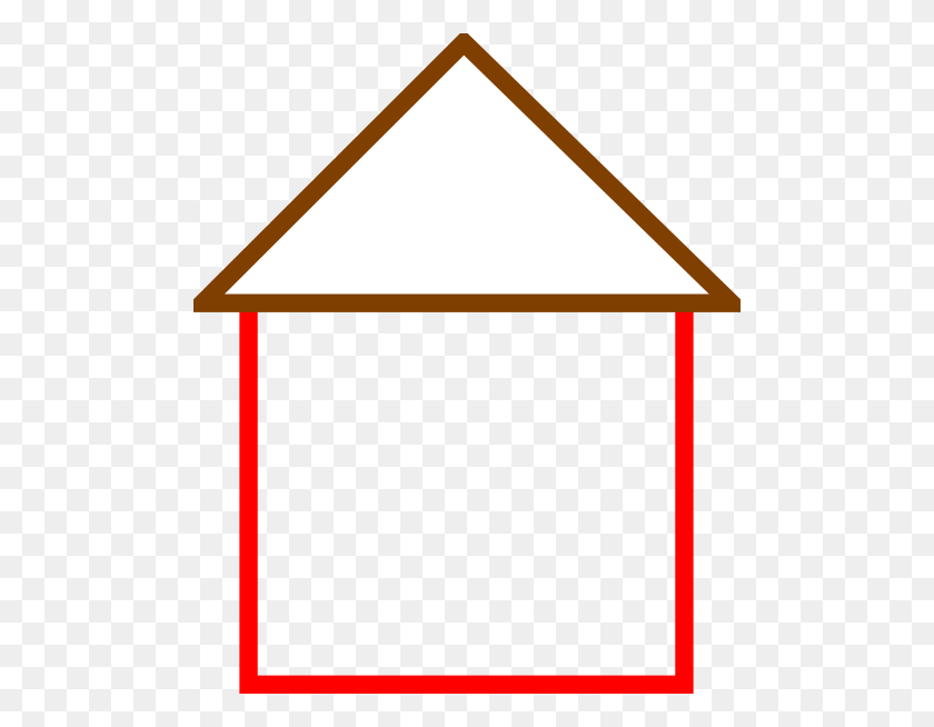492x594 House Outline Cliparts - Outline Of House Clipart