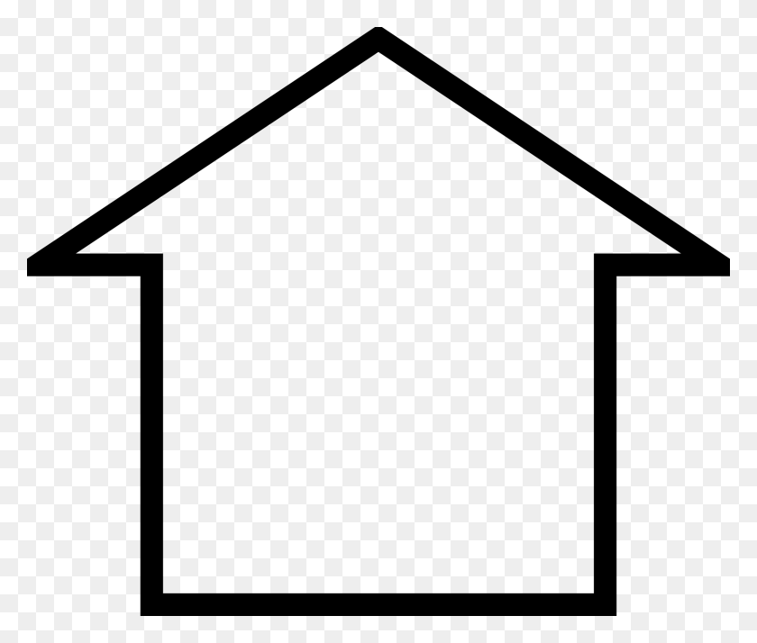 2400x2013 House Outline Icon Png Png Image - House Outline PNG