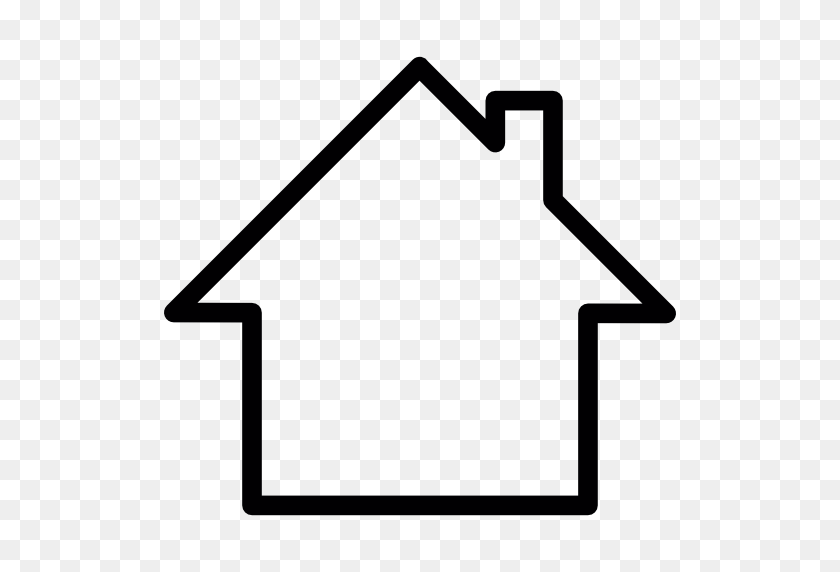 512x512 House Outline Png Png Image - House Outline PNG