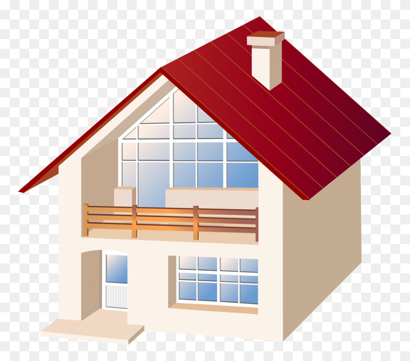 1500x1309 House Png Clip - Home Clipart PNG