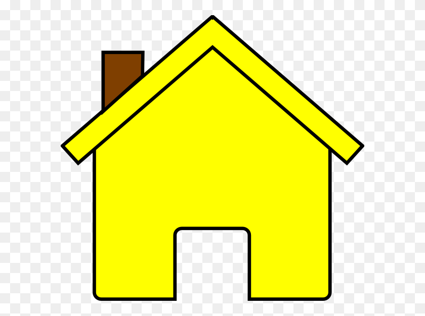 600x565 House Png Images, Cliparts - Yellow PNG