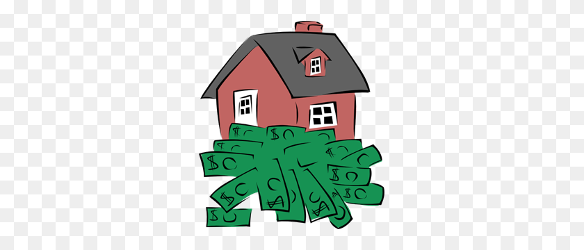 267x300 House Sitting On A Pile Of Money Png Clip Arts For Web - Pile Of Money PNG