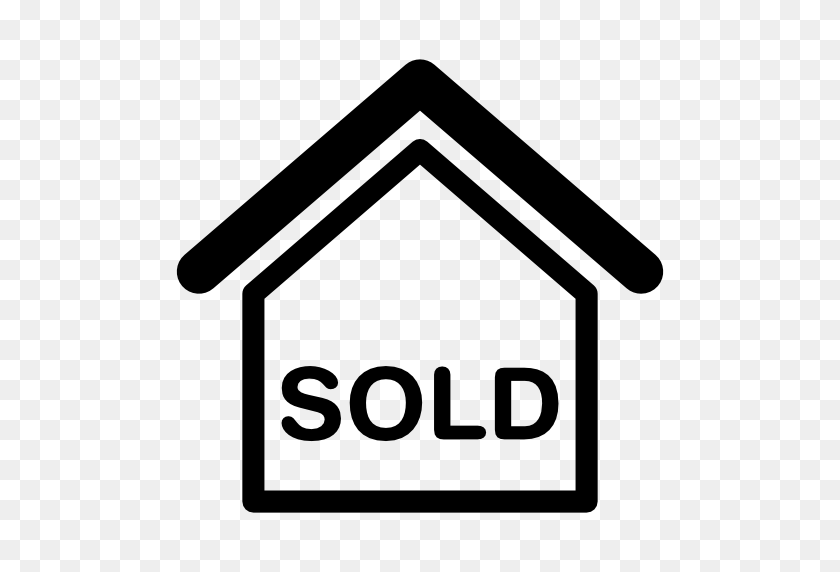 512x512 House Sold Sign - Sold PNG
