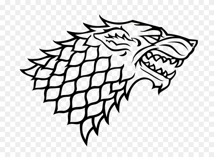 1024x734 House Stark Sigil - Game Of Thrones Logo PNG