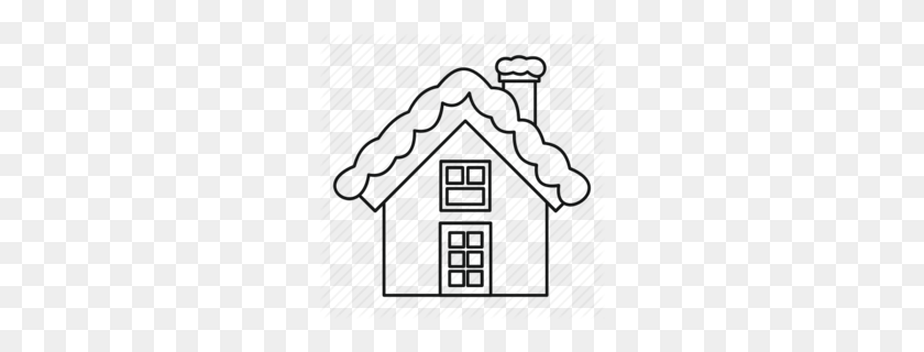 260x260 House Stock Clipart - Outline Of House Clipart
