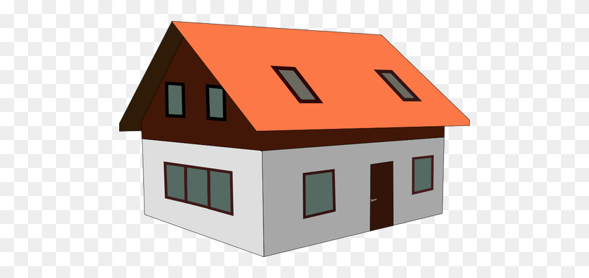 500x337 House Vector - House Vector PNG