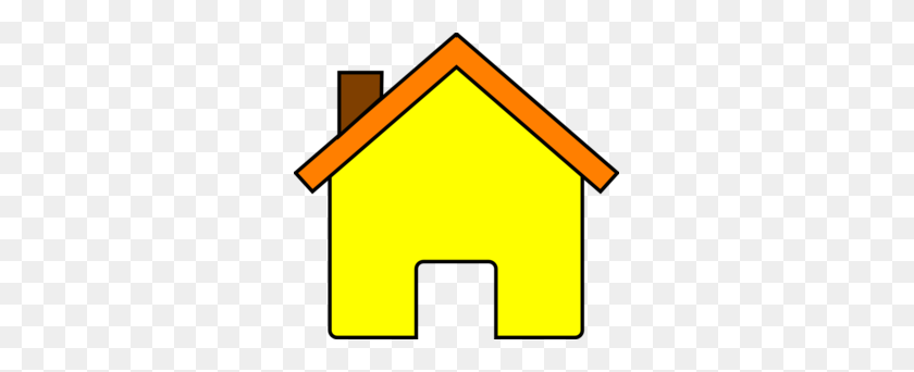299x282 House With Chimney Clipart - Chimney Clipart
