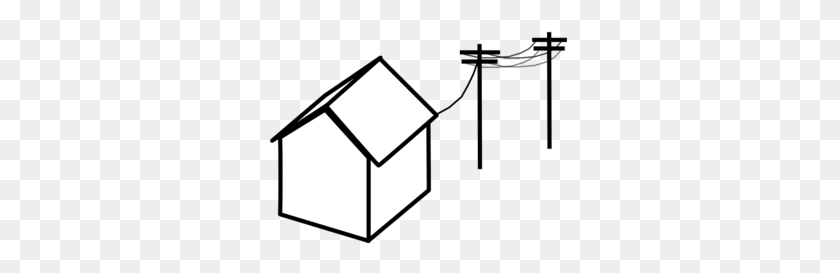 299x213 House With Power Lines Clip Art - Pressure Washer Clipart Black And White