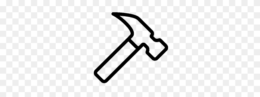 256x256 Household Hammer Icon Ios Iconset - Hammer PNG