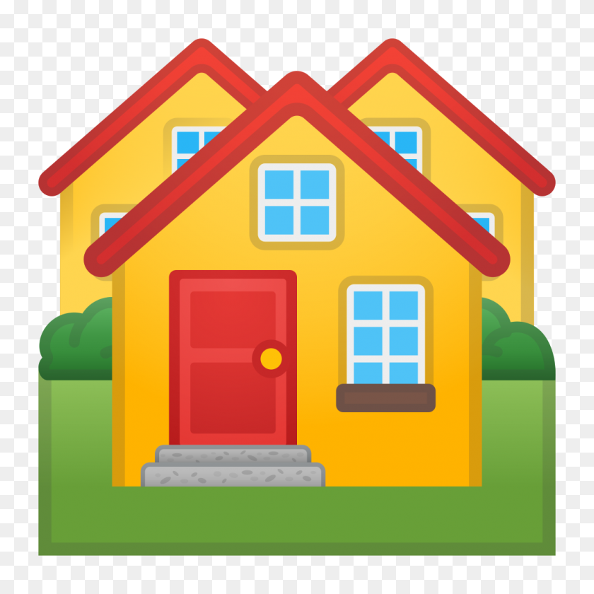 1024x1024 Houses Icon Noto Emoji Travel Places Iconset Google - House Icon PNG