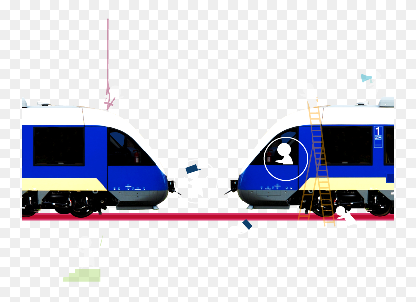 750x550 How Does Coupling Between Two Trains Work - Train PNG
