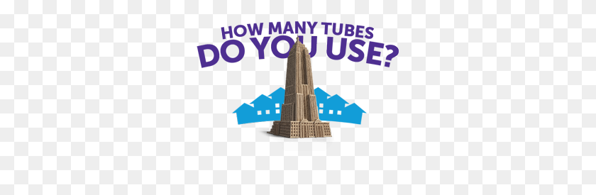 285x215 How Many Toilet Paper Tubes Do You Use Tube Free - Empire State Building PNG