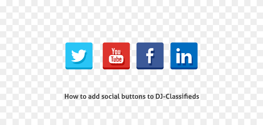 620x340 How To Add Social Buttons To Dj Classifieds - Social Media Buttons PNG