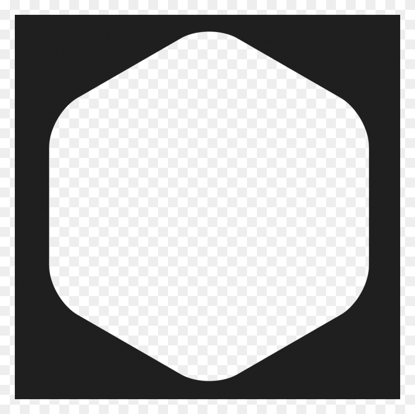 1000x1000 How To Create Rounded Corner Hexagon In Photoshop Using Polygon - Round Border PNG