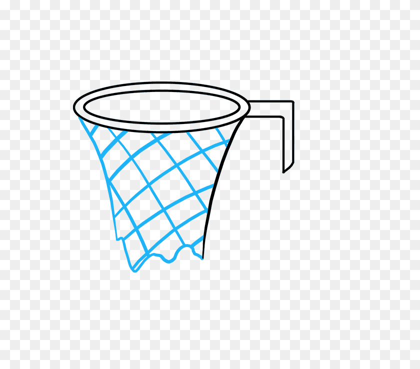 680x678 How To Draw A Basketball Hoop - Basketball Backboard Clipart