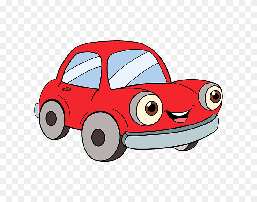 678x600 How To Draw A Cartoon Car Easy Step - Cartoon Cars Clip Art