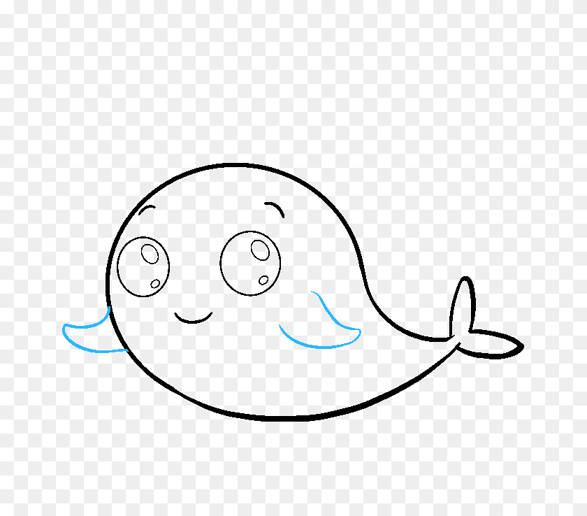 680x678 How To Draw A Cute Narwhal - Narwhal Clipart