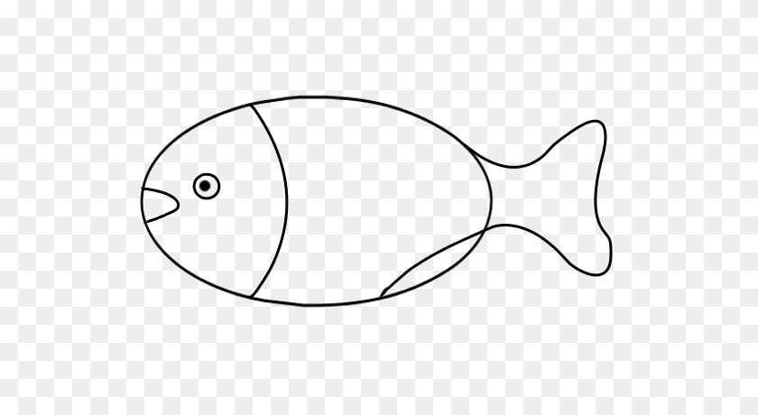 640x400 How To Draw A Fish Outline Step - Fish Outline PNG