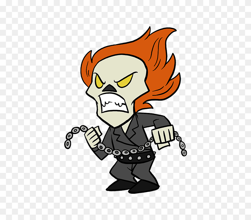 680x678 How To Draw A Ghost Rider - Ghost Rider PNG
