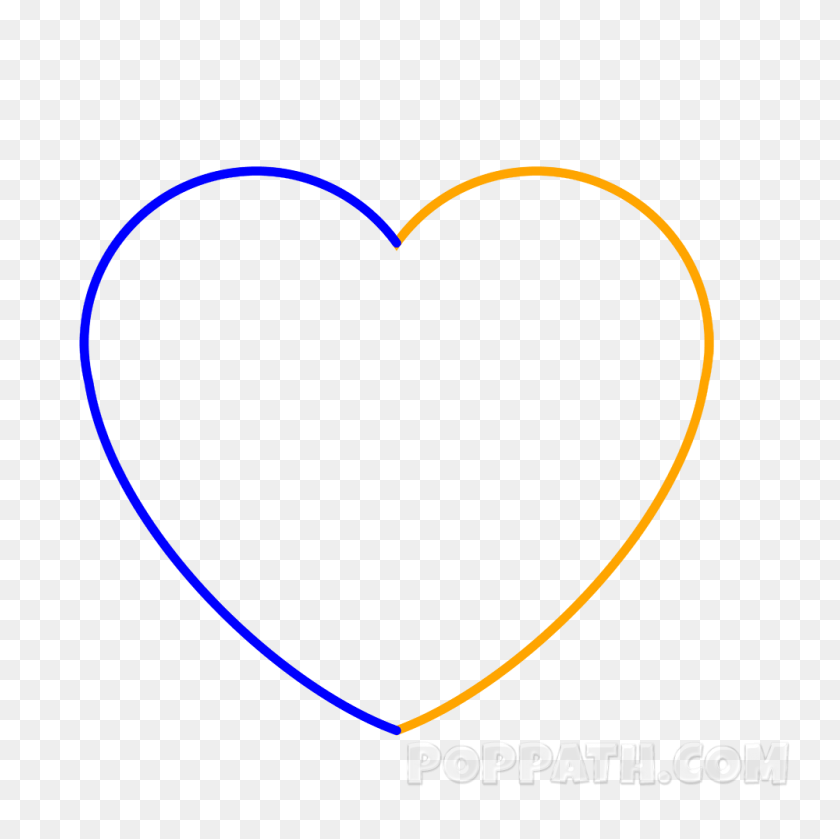 1000x1000 Cómo Dibujar Una Flecha De Corazón Emoji Pop Path - Dibujo De Corazón Png