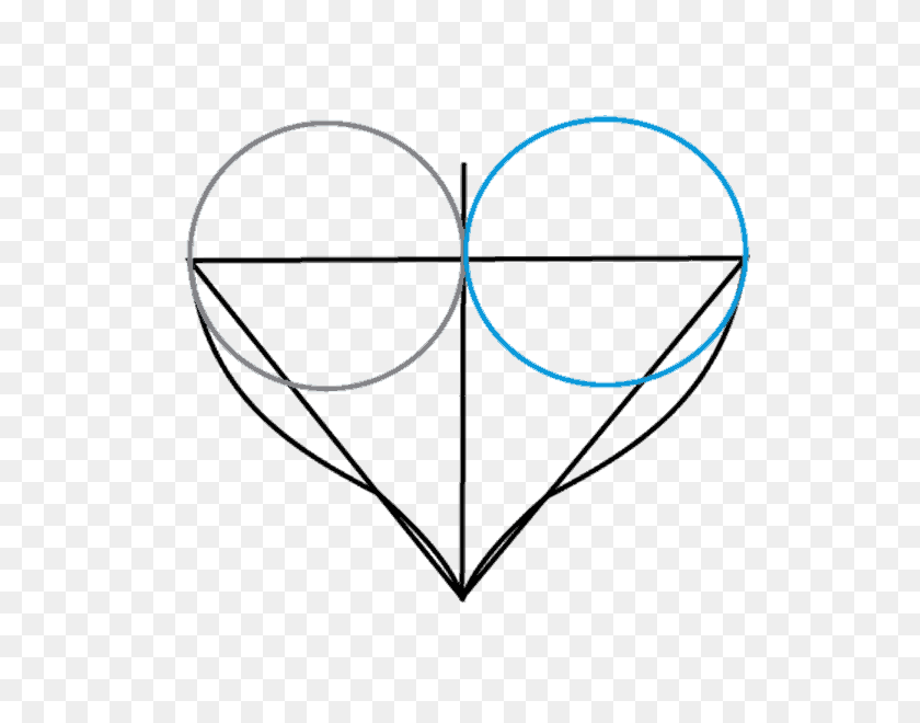 678x600 How To Draw A Heart Step - Heart Sketch PNG