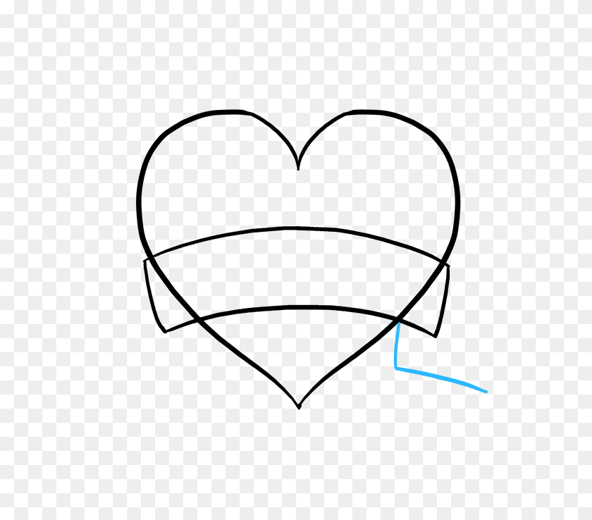 680x678 How To Draw A Mother's Day Heart - Heart Drawing PNG
