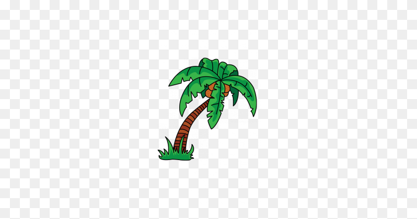 215x382 How To Draw A Palm Tree, Easy Step - Tree Drawing PNG