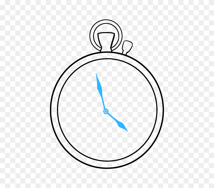 680x678 How To Draw A Pocket Watch - Pocket Watch PNG