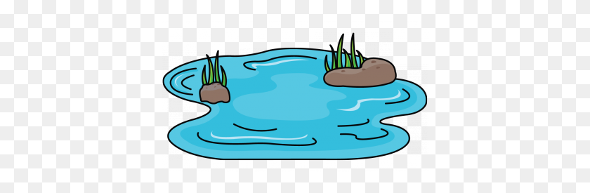 382x215 How To Draw A Pond Background For Your Drawing Step Art - Water Background Clipart