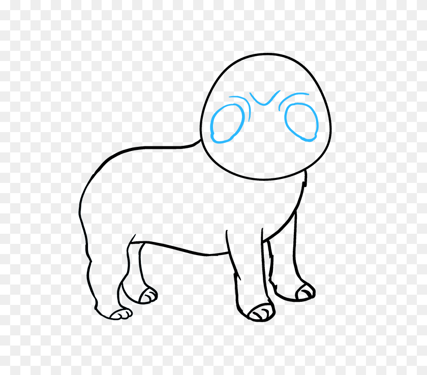 680x678 How To Draw A Pug - Pug PNG
