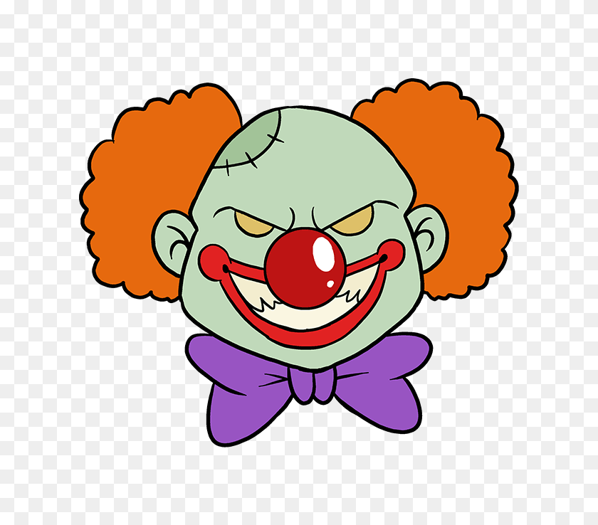 680x678 How To Draw A Scary Clown - Scary Clown PNG