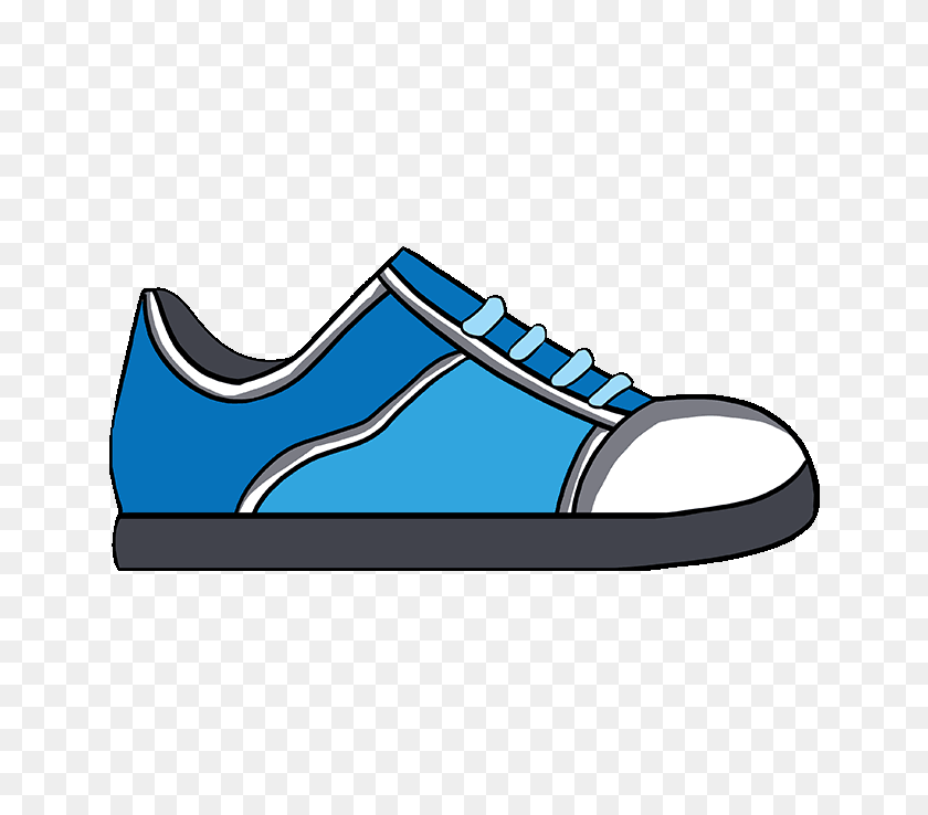 680x678 How To Draw A Shoe - Yeezy Clipart