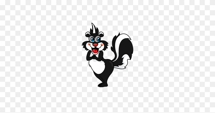215x382 How To Draw A Skunk, Cartoons Step Art Drawings - Skunk Clipart