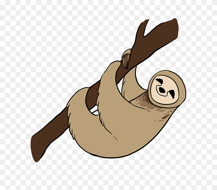 680x678 How To Draw A Sloth - Sloth PNG