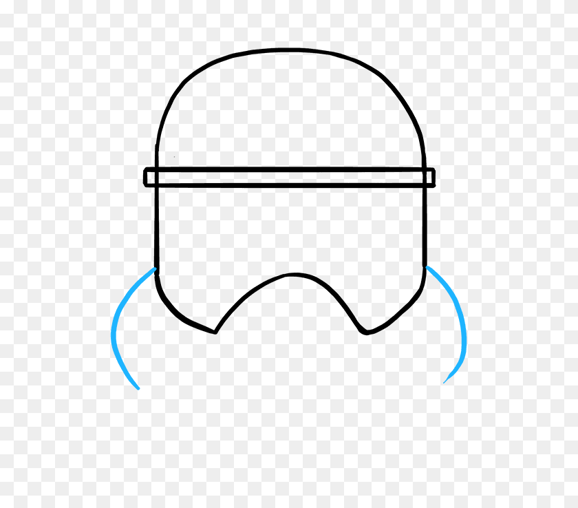 How To Draw A Stormtrooper Helmet Really Easy Drawing Tutorial - Star