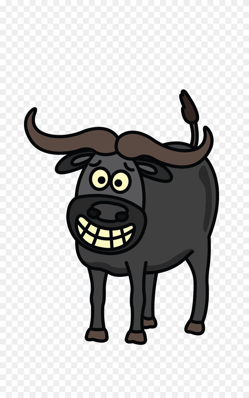 720x1280 How To Draw A Water Buffalo, Easy Step - Buffalo PNG