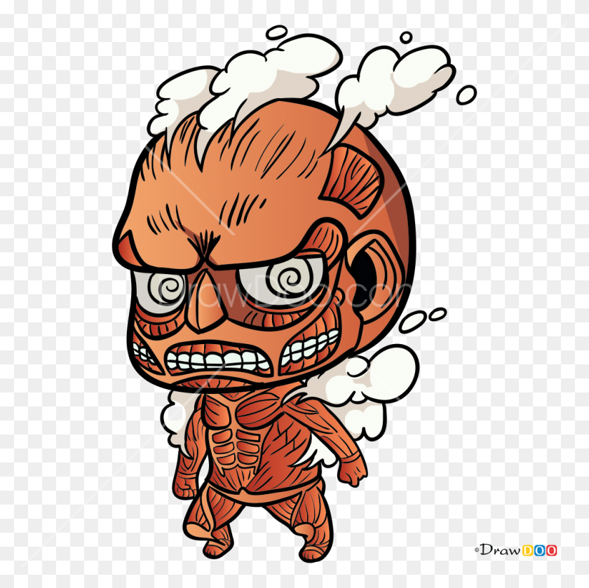998x997 How To Draw Coloss Chibi, Attack On Titan - Attack On Titan Clipart